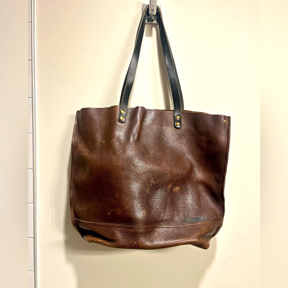 Beautifully Handcrafted Brown Leather Tote Bag